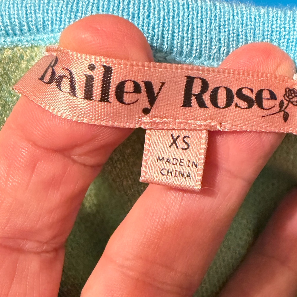 Bailey Rose Retro Floral Knit Mini Dress - Picture 7 of 8